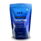 Blue package of FRO Creatine + Taurine supplement on a white background