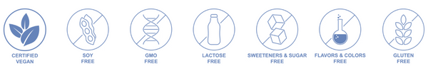 vegan soy free gmo free icons